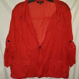 Torrid coral light weight jacket size 3
